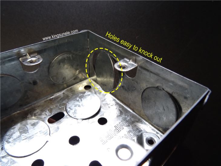 16mm Depth Electrical Metal Boxes
