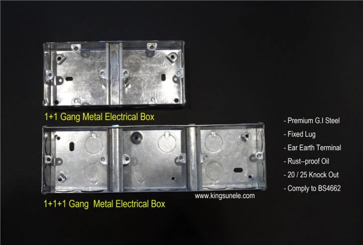 2 Gang Wire Metal Box