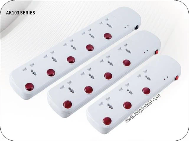 Extension Socket 4 Lub Nkoj Tshaj Kev Tiv Thaiv Siv Hauv Tsev