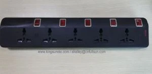 Extension Socket 5 Cov Neeg Ntaus Pob Txwv Tsis Tiv Thaiv Kev Siv Hauv Tsev