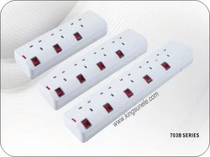 Extension Socket 5 Gang 13Amp UK Qhov Siv Hauv Tsev