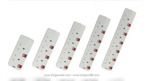 Extension Socket 3 Txoj Kev UK Siv Hauv Tsev Siv