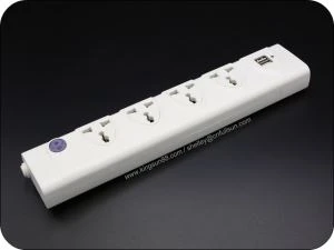 Extension Socket Nrog Ib Main Hloov USB Them Nqi Siv Hauv Tsev